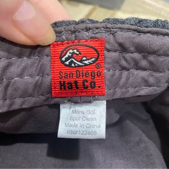 San Diego Hat Company Men’s Basketweave Flat Cap Wool Blend Gray One Size - Picture 13 of 14